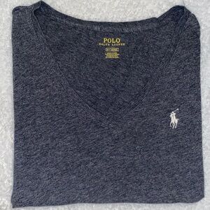 Womens Polo Ralph Lauren V-Neck Pony T-Shirt